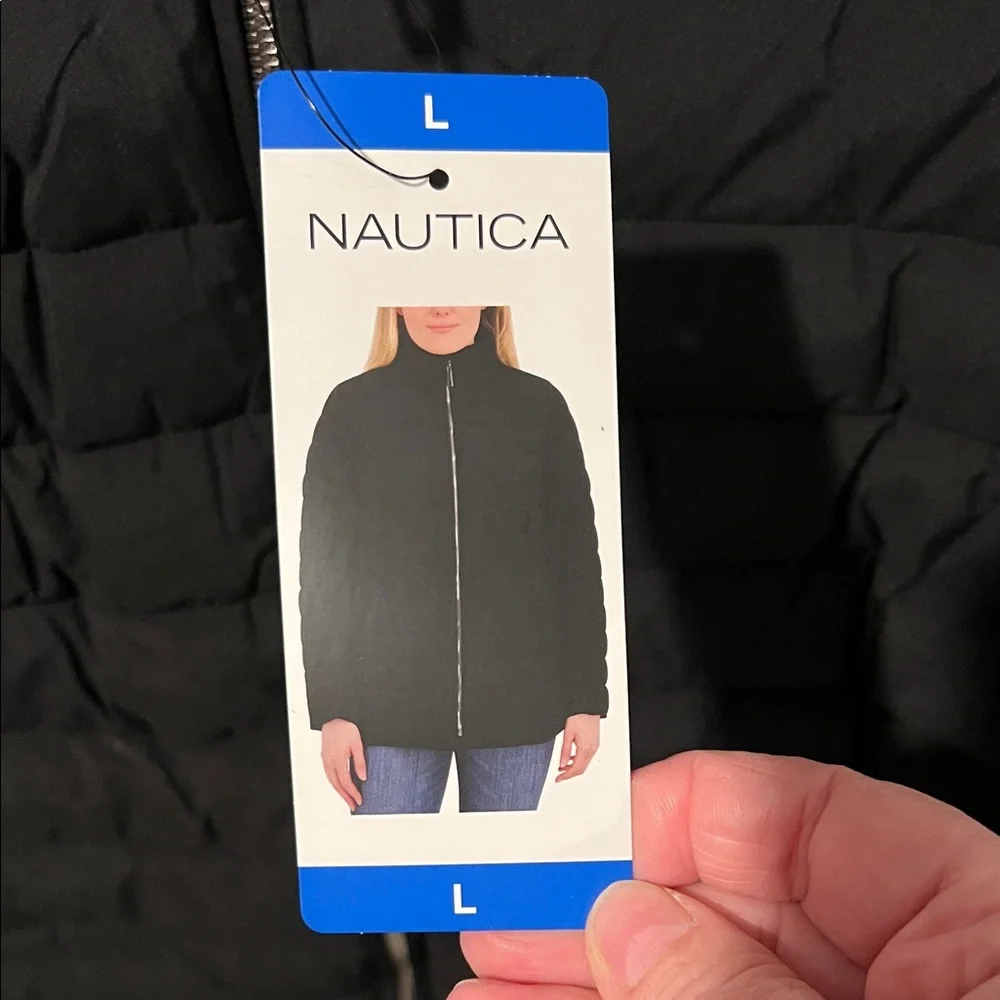 Nautica Women's Black Puffer Jacket